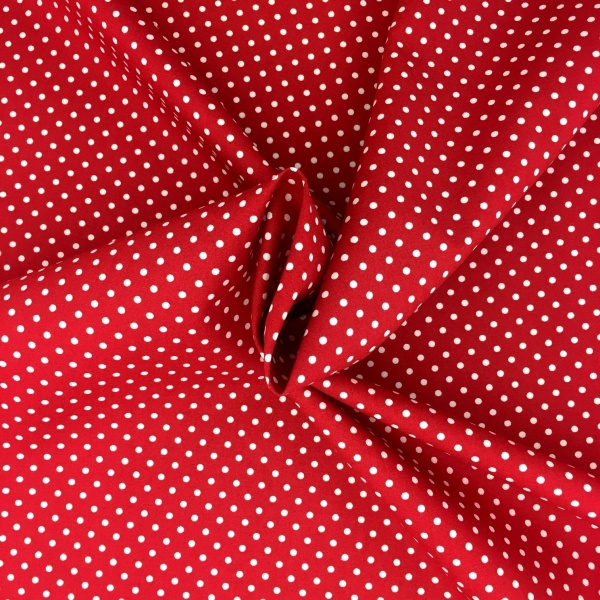 3mm Spot Cotton Red